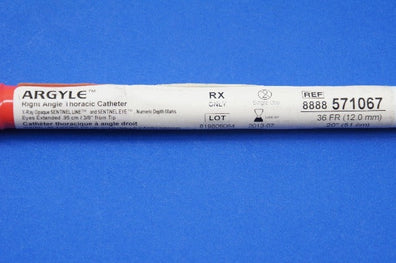 Argyle 8888571067 Right Angle Thoracic Cath 36Fr x 20 (x) ~ Box of 12